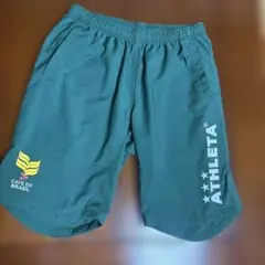 【美品】ATHLETA アスレタ　サッカー　ハーフパンツ　人気Lサイズ　緑のサムネイル