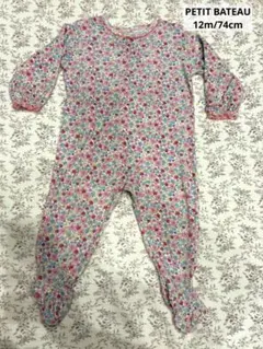 PETIT BATEAU 12m 74cm プチバトー　ロンパース　カバーオール
