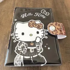 ハローキティ シール帳バインダー レオパード柄