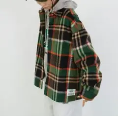 チャオパニックティピー　シャギーチェックシャツジャケット　新品未使用　Mサイズ