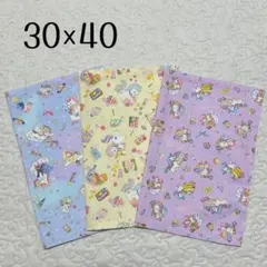 ランチョンマット 30×40 3枚セット　女の子用　ユニコーン柄　給食用