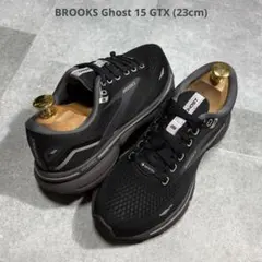 【超美品】ブルックス ゴースト15 GTX ランニングシューズ 23cmブラックのサムネイル