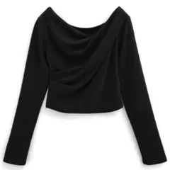 GRL 3Wayドレープカシュクールトップス[dk1261] ブラック