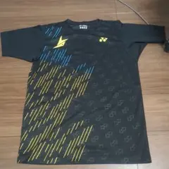 YONEX バドミントン Tシャツ JP S 黒/青/黄