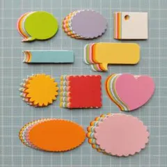 100枚☆アルバム・寄せ書きに☆コメントカード クラフトセット