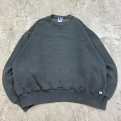 ユ*ー様 USA製　ラッセルアスレチック　前V ブランク　無地スウェット　古着