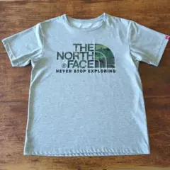 ノースフェイス グレー Tシャツ M　カモフラ　迷彩　メンズ
