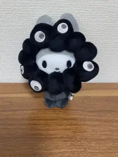 カラビナ マイメロディ ミャクミャク なりきり キーホルダー 黒