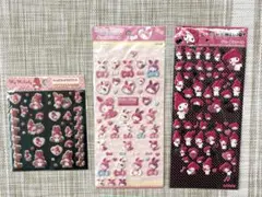 【匿名配送】マイメロ ぷっくりシール 3枚まとめ売り