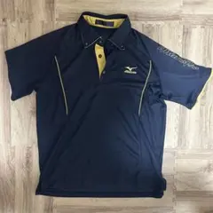 Mizuno Pro ポロシャツ ネイビー ゴールドのサムネイル