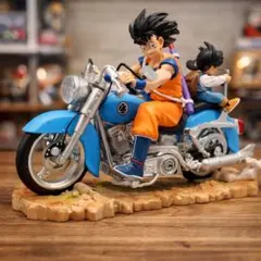 ⭐️【新品】ドラゴンボール 悟空 悟飯 バイク フィギュア 海外輸入品 迫力満点