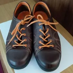 ECCO ブラウン レースアップシューズのサムネイル