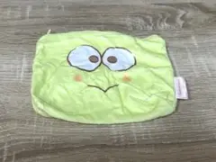 【サンリオキャラクターズ ふわふわFACE台形ポーチ】けろけろけろっぴ