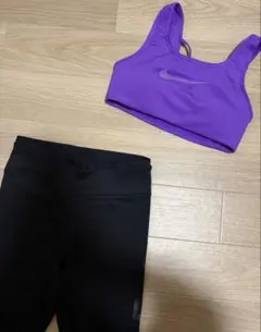 NIKE ヨガウェア セット 紫 黒