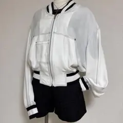 MICHIKO KOSHINO ジャケット F 白 黒 オーバーサイズのサムネイル