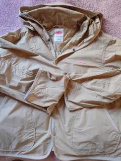 DANTON ベージュ フード付きパーカー S