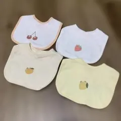 フルーツ・動物デザイン スタイ4枚セット