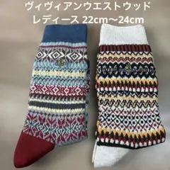 ヴィヴィアンウエストウッド　レディースソックス2点セット新品22cm〜24cmのサムネイル