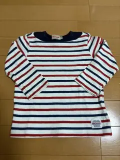 miki HOUSE ボーダー長袖カットソー 90