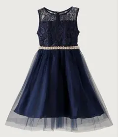 Catherine cottage キッズ　ネイビー レースドレス 120cm