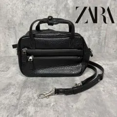 ZARA ザラ　ショルダーバッグ　ブラック