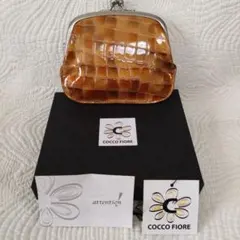 COCCO FIORE クロコダイル風コインケース（イタリア製牛革）