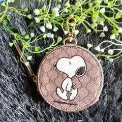スヌーピー PANUTSコインケース ブラウン新品未使用