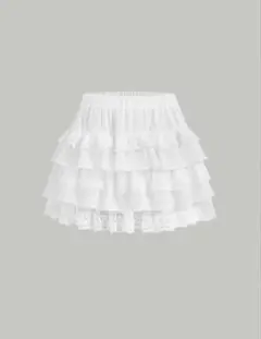 SHEIN スカート シズニルック フリル 白 ホワイト