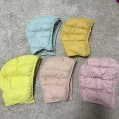 キッズ用フード付き中綿帽子セット