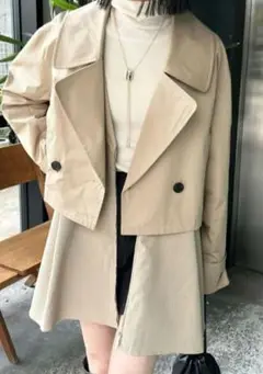 【新品】mysticミスティック　2(M)　マルチWAYトレンチコート　キャメル