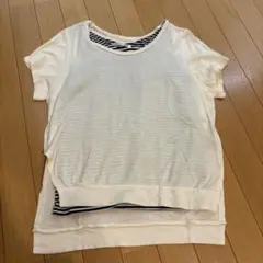 LHELBIE ストライプインナー付きTシャツのサムネイル