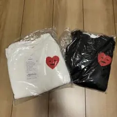 ハートプリント　セットアップ　黒