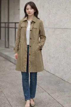 ニューヨーカーカゾック　レディースステンカラーコート　ライナー付き