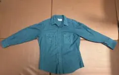70s〜80s USA製 Wrangler ウエスタンシャツ スウェード調