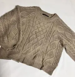 INGNI 腰空きリボン付 ニット セーター レディース