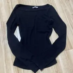 ZARA ブラック 長袖 Tシャツ L ピチT