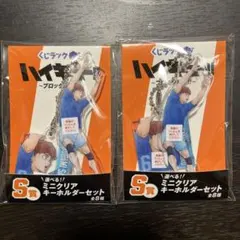 ハイキュー!! くじラック S賞 ミニクリアキーホルダーセット