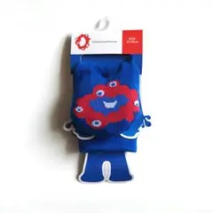 EXPO2025ミャクミャク靴下　ぬいぐるみ風資材付きブルー23-25レディース