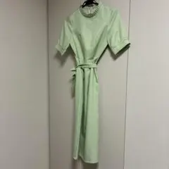 CECI CELA ライトグリーン 半袖ロングワンピース S