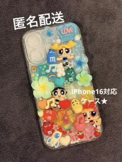 iPhone16対応★アメキャラデコケース★
