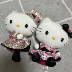 【匿名配送】ハローキティ サンリオ　平成レトロ　中華　ぬいぐるみ 2体セット