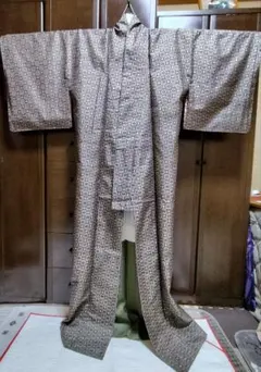 しつけ付き　本場大島紬　アンサンブル　美品