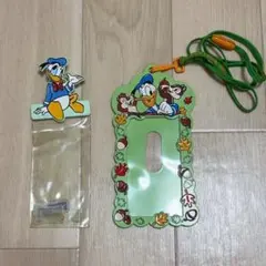 希少 レトロ ディズニーリゾート ドナルド チップ＆デール パスケース