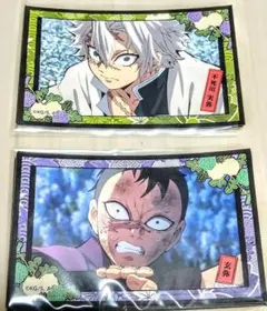 新品・未使用【鬼滅の刃】デコステッカー シール 不死川実弥・玄弥 2枚セット