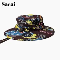 美品 希少 サカイ サファリハット バケットハット 総柄 コットンのサムネイル