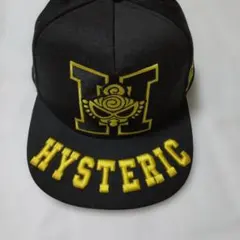 HYSTERIC 黒/黄 刺繍キャップ