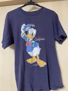 80s 90s USA製 JERZEES ドナルドダックTシャツ M