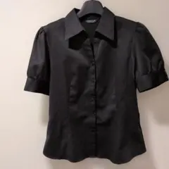 FAVORITISM 半袖シャツ ブラック パフスリーブ　Lサイズ　黒