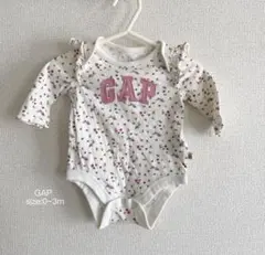 《美品》　GAP 花柄ロンパース