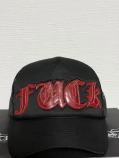 新作 激レア+クロムハーツ+FUCK トラッカーキャップ 帽子 ブラック